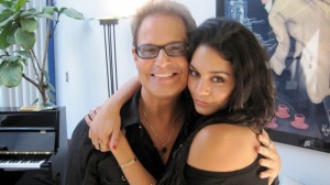 Rehearsing with Vanessa Hudgens for “RENT”